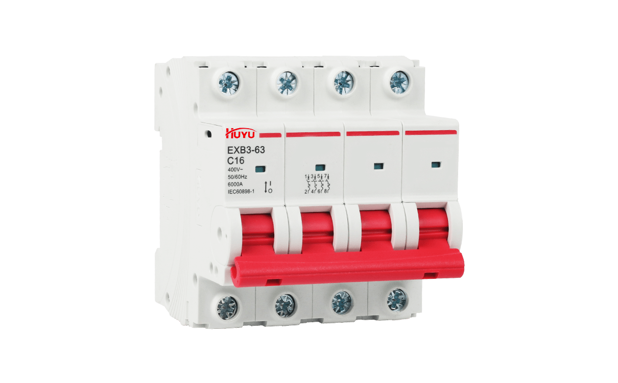 The EXB363 Series Miniature Circuit BreakerMiniature circuit breakersHUANYU HIGHTECH CO., LTD.